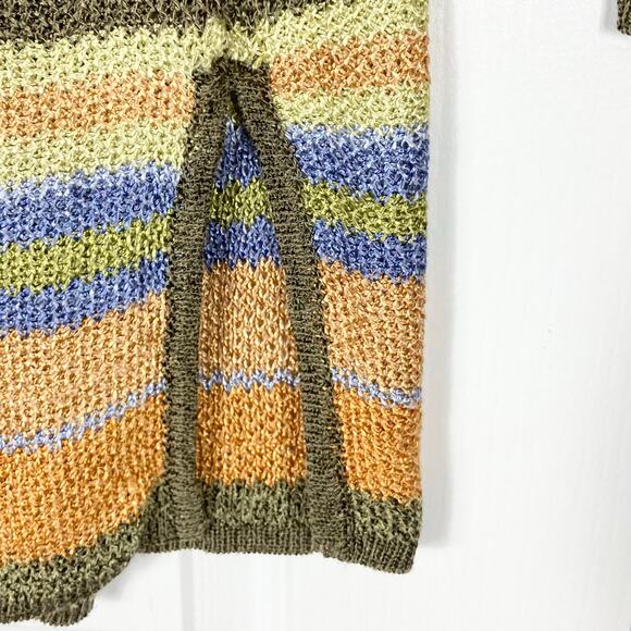 NWOT VINTAGE SIGRID OLSEN Cardigan S Multi Mother Pearl Long Sleeve Cotton Rayon - Picture 6 of 10